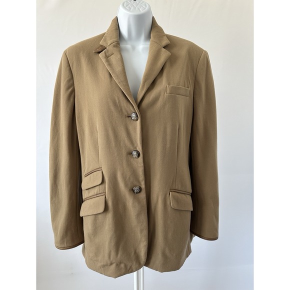 Ralph Lauren Riding Jacket, Leather Trim, Sz: 12P READ DESC.  (B41) - Picture 1 of 8